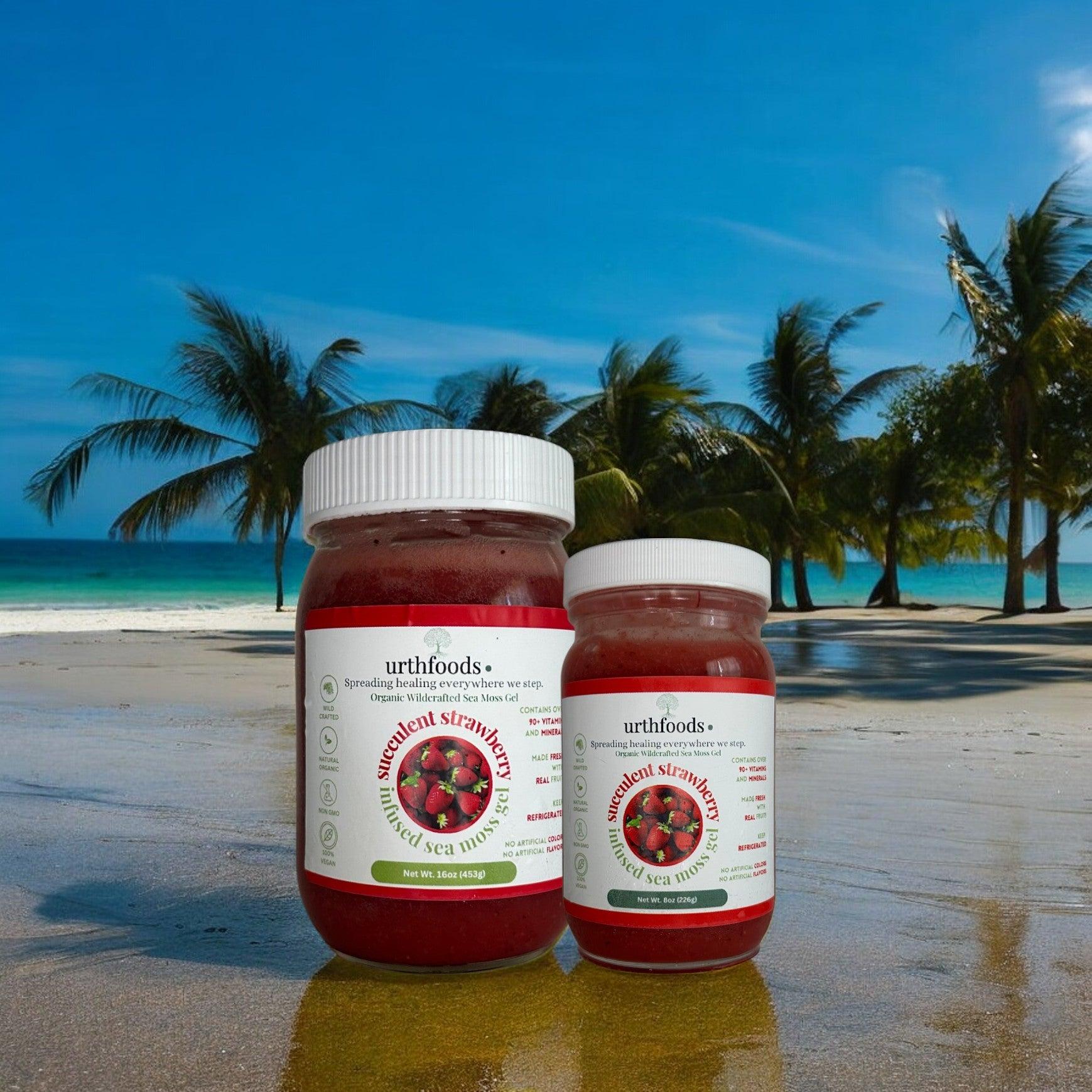 Urthfoods Sea Moss Gel Succulent Strawberry