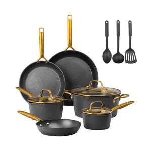 Granitestone Armor Max Gold 14 Piece Nonstick Cokware Set