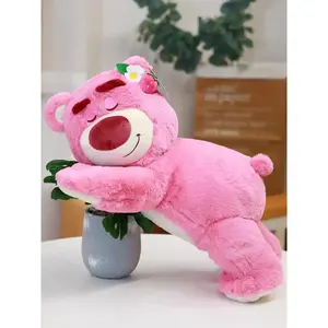 Who understands?! Sleeping with this strawberry bear is so comforting! It's both a toy and a pillow, a must-have for pink lovers! # SleepToy # Gift Recommendation