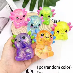 1pc dopamine salamander maltose clamped slow rebound stress relieving toy, with a soft texture, it is an ideal choice for desktop decoration, personal collection, birthday and holiday gifts, as well as stress relieving and sensory games