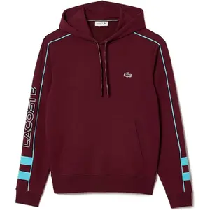 Lacoste Contrast Detail Jogger Hoodie - Men's Kangaroo Cotton