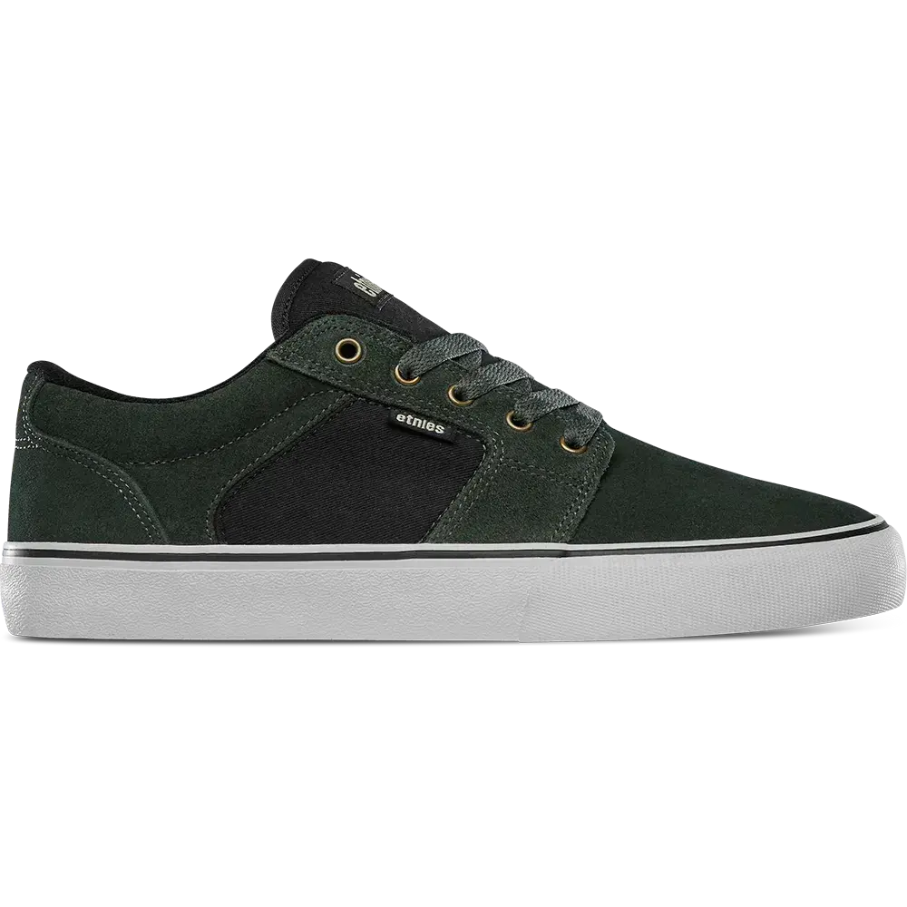ETNIES Men's Barge LS Vulcanized Skate Shoes - Classic Suede Low-Top Lace-Up Athletic Shoes, Single-Wrap Vulcanized Foxing Tape, Closed Toe, Lightweight Rubber, Minimalist, for Casual All-Season Skating