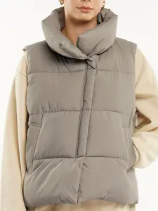 Go.G.G Winter Warmer Casual Minimalist Fitted Puffer Gilet Vest Womenswear
