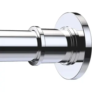 Industrial shower curtain rod-Never rust non-slip 43-72 inch 304 stainless steel, chrome