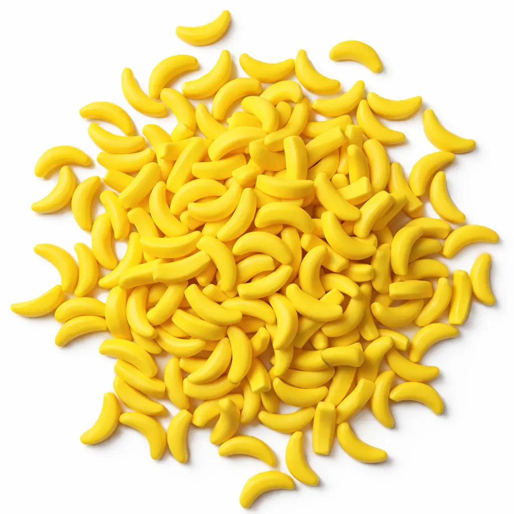 Banana Shaped Hard Candy Sweet Banana Flavor Crunchy Candy Snack Bananarama Treat