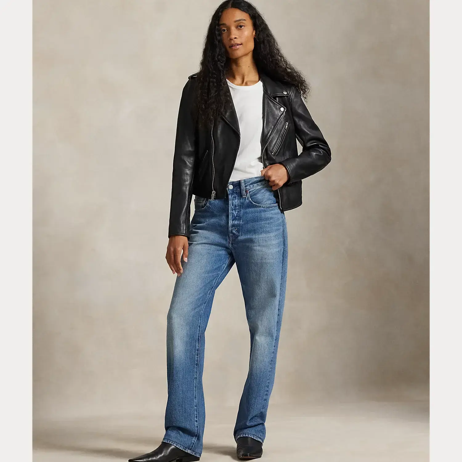 Polo Ralph Lauren - Sheepskin Leather Moto Jacket