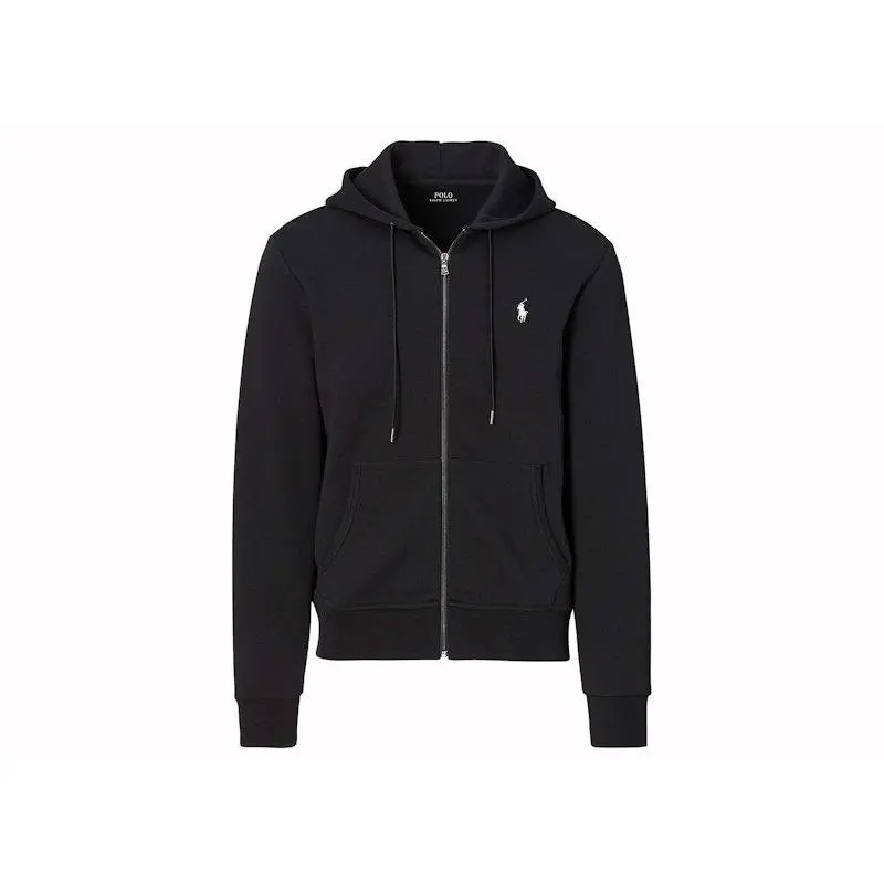 Polo Ralph Lauren Double-Knit Full-Zip Hoodie Polo Black (men) by StockX