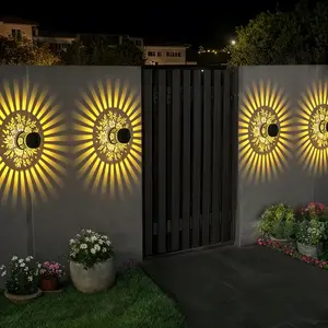 Solar Outdoor Projection Decorative Light, Ip65 Waterproof, Solar Fence Light, Pathway, Wall, Stairs, Courtyard, Garden Decoration Lighting, Solar Pathway Lights, Solar Landscape Lights