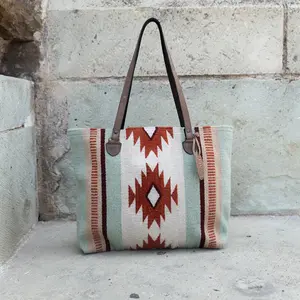 Florita Zapotec Wool Tote–Handwoven in Oaxaca