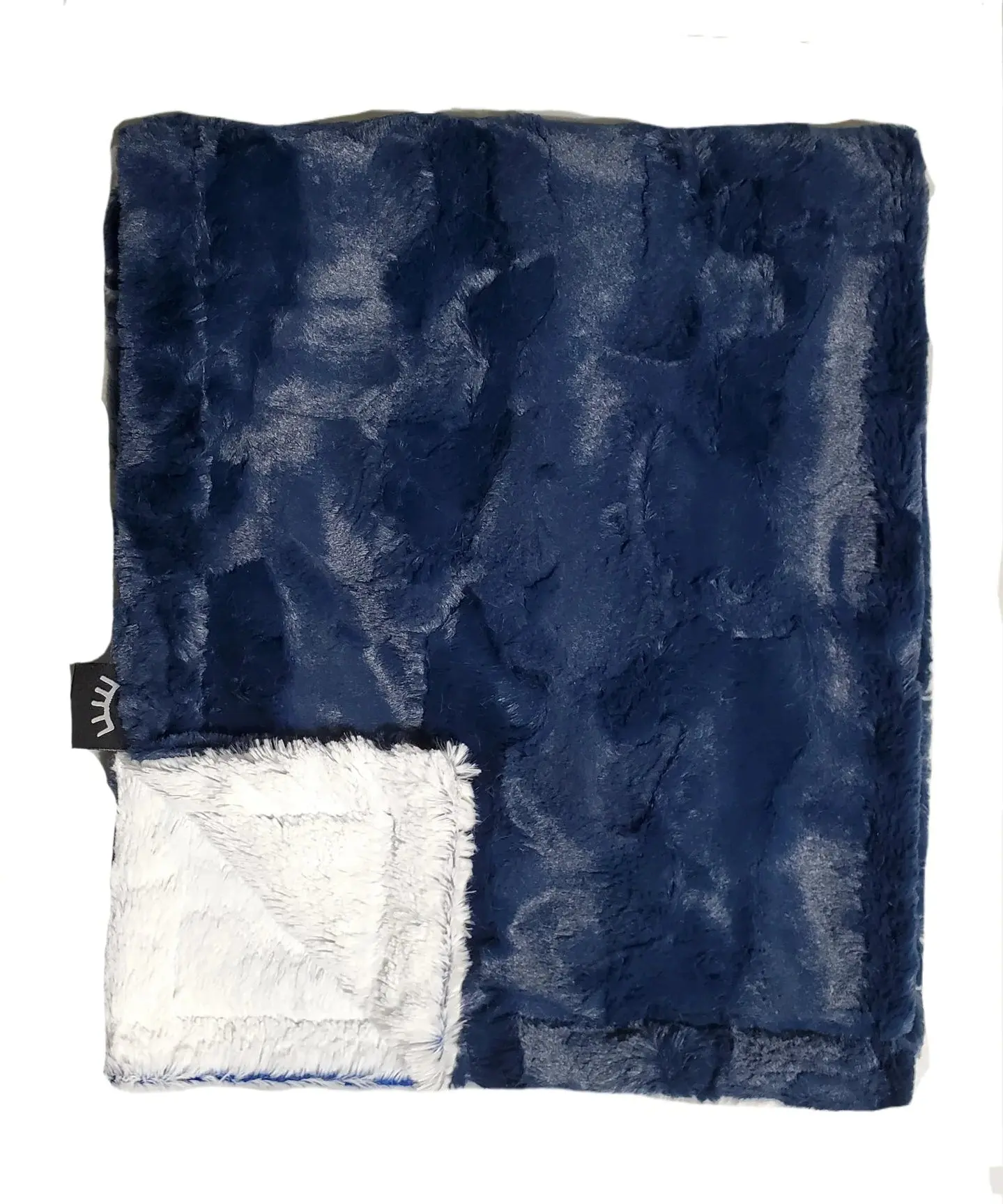 Minky Blanket Frost Navy Minky Blanket Frost Navy