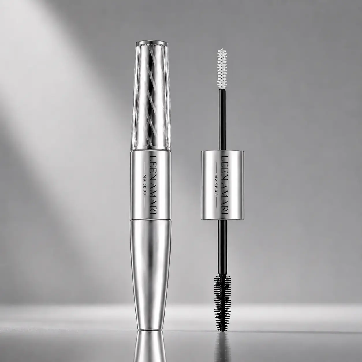 LEEN AMARI Lash Makeover Duo, White Volume Primer + Black Mascara for Fuller, Longer and More Defined-Looking Lashes