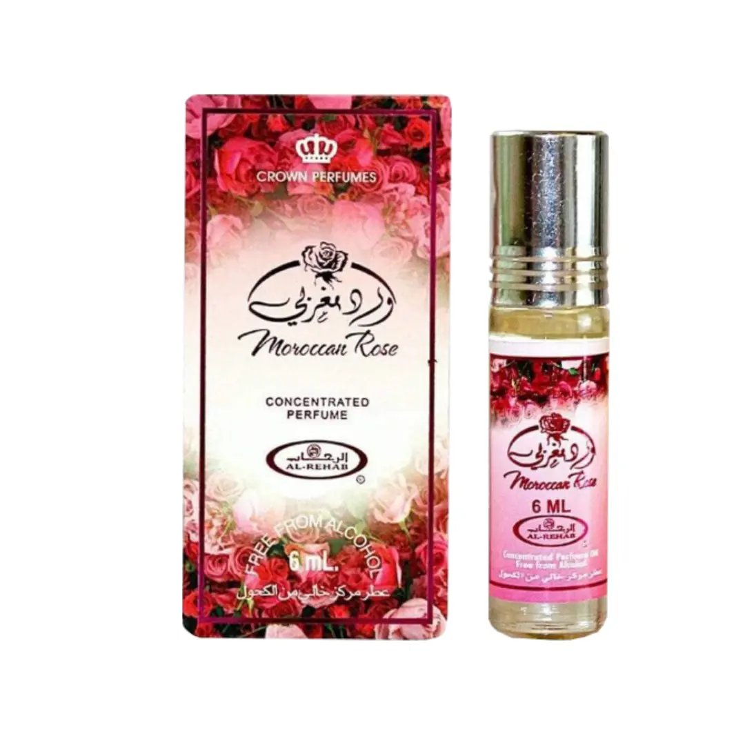 Moroccan Rose 6ml Perfume Oil by Al Rehab Arabian Fragrance Floral Essence Fragrance