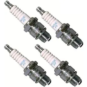 Spark Plug BR8ES For Motorcycle,Marine,ATV and more-Copper Core, Nickel Electrode-Set of 4