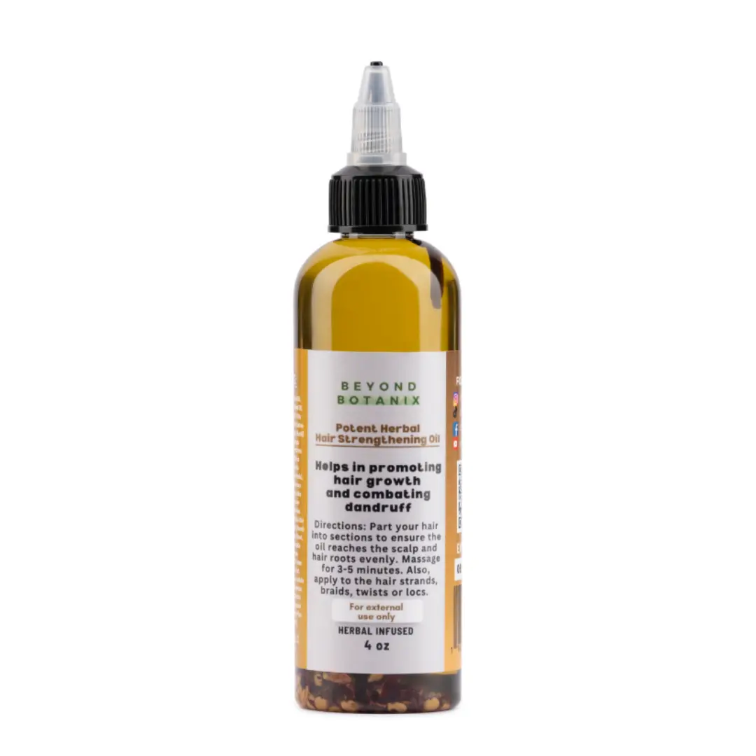 *NEW* Potent Herbal Strengthening Oil - Natural Herbal Oil for Vitality and Strength - 4oz Haircare Daily Thickening Regrowth Formula Repair Deep Treatment