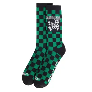 Dim Mak X Demon Slayer - Kumotori Jacquard Socks - Green/Black