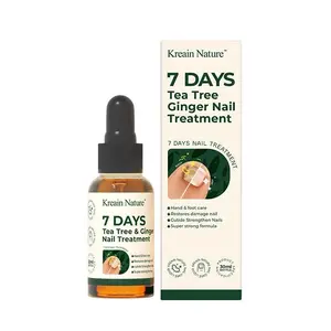 Kreain Nature Ginger Tea Tree Oil Nail Care , Natural Plant Extracts, Mild Repair for Thickened Discolored Nails, Cuticle Care Product