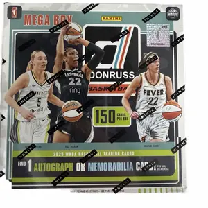 1- Box Donruss 2025 WNBA Basketball Mega Box - 150 Cards, 1 Autograph or Memorabilia Card, 20 Inserts/Parallels, Includes Net Marvels & Dragon Parallels