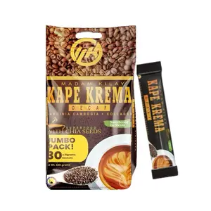 Madam Kilay Jumbo Pack Kape Krema Decaf Coffee Mix with Collagen