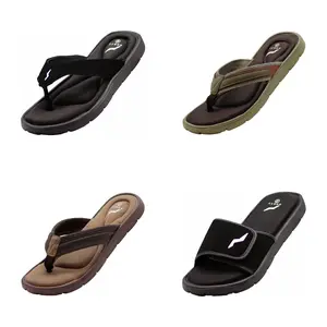 Norty Mens Memory Foam Footbed Slip On Open Toe Thong Flip Flop Sandals 41751