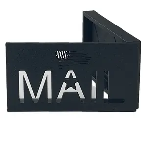 Black MAIL Mailbox Flag - Durable & Easy Install for Stone & Brick