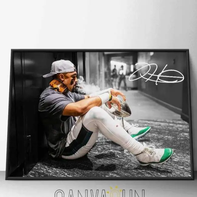 Jalen Hurts Victory Poster Print Unframed Decor Wall Art