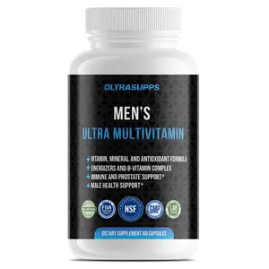 Men's Ultra Multivitamin - Complete Vitamin, Mineral & Antioxidant Formula with Immune Support, Energy Boost & Prostate Health Support – 60 Capsules