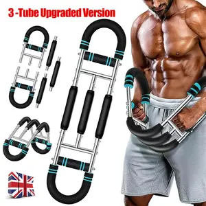 Shaker Twister Arm Trainer Workout Equipment Adjustable Chest Expander-Exerciser---Blue