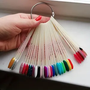 50Pcs nail display skills, transparent nail samples, nail samples for display nail samples, gel polishing palette, color cards, manicure practice tools, Nail Art Manicure