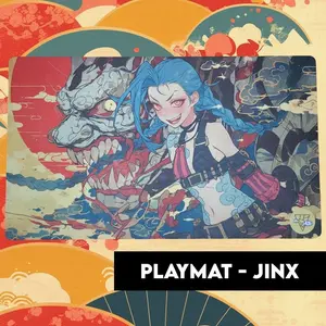 Playmat - Jinx, Desk Mat, Anime Mouse Pad – Vibrant Design, Non-Slip, Smooth Surface – Perfect for Work, Study & Gaming