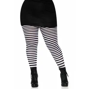 Striped Tights [Plus Size]