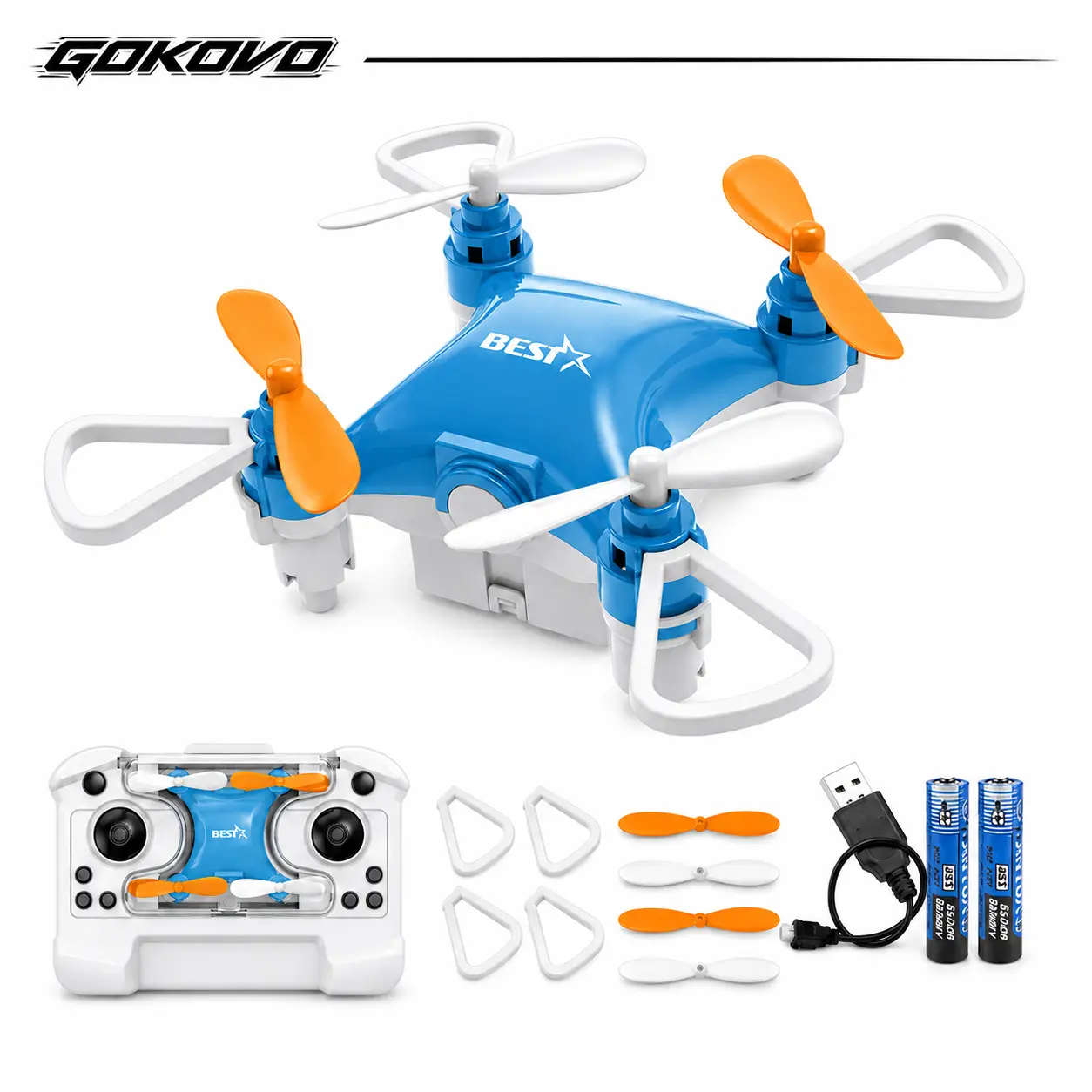 New Upgraded Mini RC Quadcopter Drone - Unisex Children's Toy Micro Aircraft, 360° Dazzling Flip, Fixed Height, Self Flying Aeroplanes, RC Aeroplanes, Cameras, Has Controller, Electronic Flying Gift, Remotecontrol