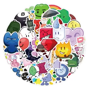 Battle for Dream Island Cartoon Graffiti Stickers, Decorative Decals for Luggage Water Bottles Fridge Phone Laptop Skateboard Automotive Decals Car Sticker for Cars