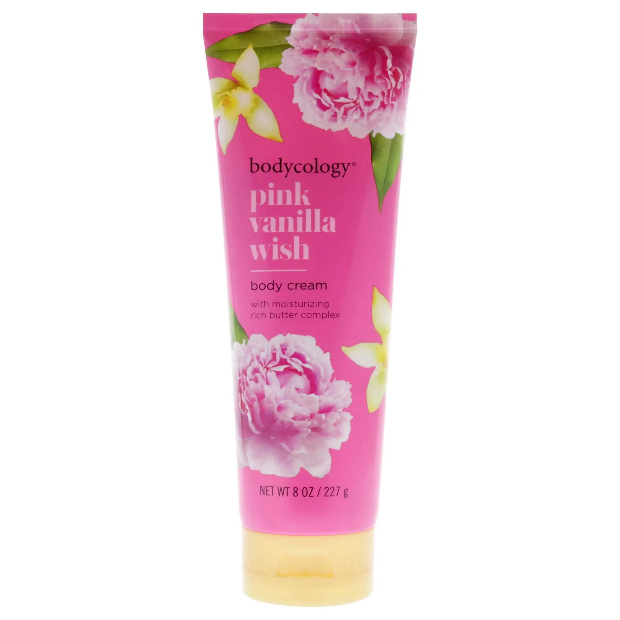 Body Cream - Bodycology Pink Vanilla Wish Women's Moisturizing Body Care, 8oz