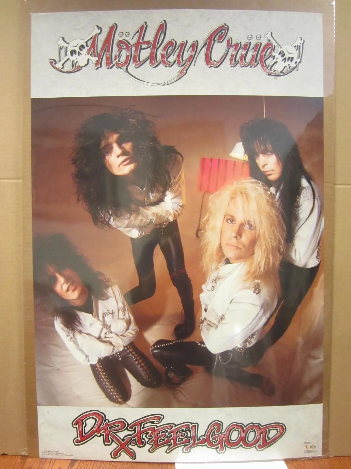vintage Motley Crue rock N' Roll 1989 poster 4778