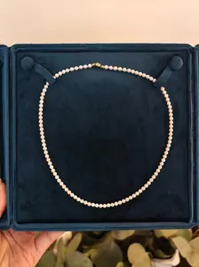 4mm Freshwater Pearl Necklace with 14K Gold Magnetic Clasp