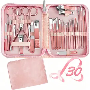 Women's Manicure & Pedicure Kit, Professional Grooming Care Tools, Includes Facial, Fingernail, Toenail Trimming, Travel-Friendly Design