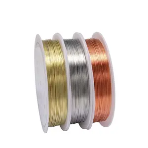 1 Roll Premium Copper Jewelry Wire in Assorted Sizes (0.2mm) - Ideal for DIY Cloisonne, Floral Crafts & Handmade Coils - Durable & Versatile, DIY Jewelry Making|Smooth Texture|Premium Crafting Material Handicraft