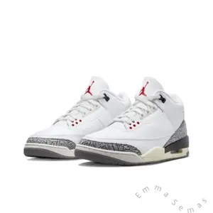 Retro White Cement Reimagined Unisex Fashionable Classic Versatile Trendy Comfortable Durable Casual Sports Basketball Shoes