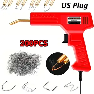 Car Bumper Repair Plastic Welding Machine, Easy Fix with 200pcs Weld Nails, Ideal for Car Bumper Cracks, Kayaks, Plastic Toys, DIY Projects