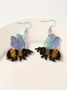 Bee Design Dangle Earrings, Cute Animal Design Drop Earrings for Women & Girls, Fashion Jewelry for Party, Daily Decor, Trendy All-match, Trendy Fashionable Accessories, Trendy Jewellery Accessories & Exquisite Jewelry for Birthday Gift, Jewelry Gifts