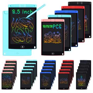 [10/20/30pcs Packs] 8.5in LCD Writing Tablet for Toddlers 1-3, Pressure-Sensitive Rainbow Lines Doodle Board with LCD Screen, Erase Button, Colorful Stylus, Back to School Educational Arts & Crafts Toy Gift