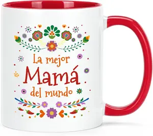 Cabtnca La Mejor Mama Del Mundo, Mama Gifts in Spanish, Mom Coffee Mug, Regalo Para Mama, Christmas Mothers Day Gifts for Mom, 11Oz