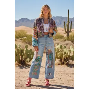 Bohemian Vintage Kantha Reversible Handmade Short Style Jacket - Chelsea