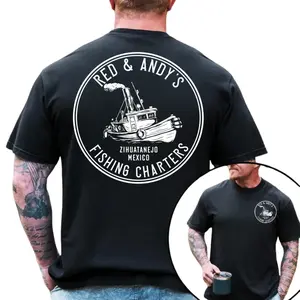 Andy And Red's Boat Repair T-Shirt, Zihuatanejo Mexico Shawshank Redemption Movie Graphic, Fashion Cotton, Full Colors, Full Sizes, For Men, For Women