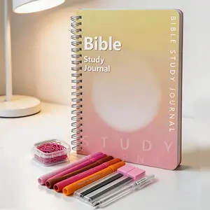 Bible Stationery Kit Gift Set with Gift Box, Christian Women's Diary Box, Church Gathering Bible Study Supplies, Colorful Theme, Spiral Notebook, Encouragement Journal