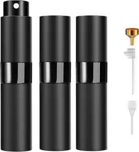 ​​Perfume Travel Refillable Atomizer 8ML (3PCS) - Empty Cologne Spray Bottle, Portable & Leakproof Sprayer for Travel​ (Black)