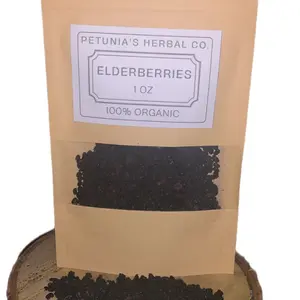 Organic Elderberries | Dried Organic Elderberries | Spice, Flavor | Immune Support | Natural Tea Beverage