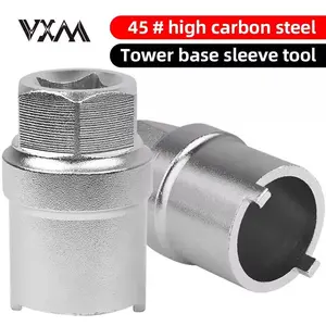 VXM Bicycle Tower Base Removal Tool Stainles Steel Hubs With Sleeve Flower Drum Removal Too MTB Bike Slot Locking Structure Tool