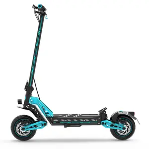 USA Warehouse Stock DT10 Powerful Electric scooter, 10 inch Tubeless vacuum tire Adults e scooter ,Long range 60km citycoco 1000W Off road scooter electric with Dual suspension and Double disc brake,50KM/H Fast speed scooter Adjustable Handlebars
