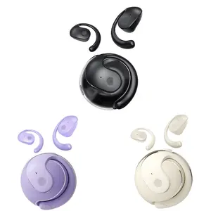 【Flash Sale】Open ear Headphones Wireless Bluetooth Bluetooth 5.4,earbuds wireless HiFi Stereo Sound,Continuous Use for 36H,Portable Charging Case with Black Purple skin earbuds wireless ear Audio Chargeable audifonos